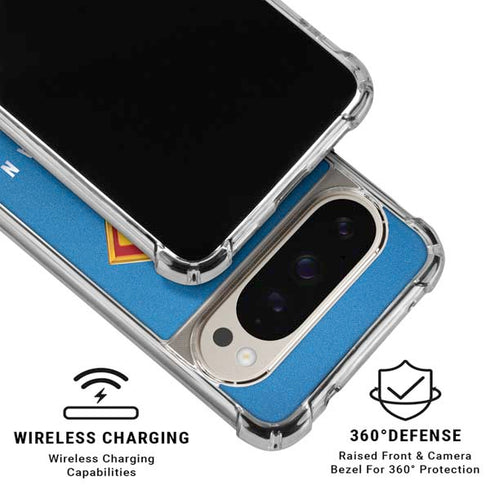 Superman 2025 Classic Superman Shield Emblem Google Pixel 9 Pro XL Clear Case